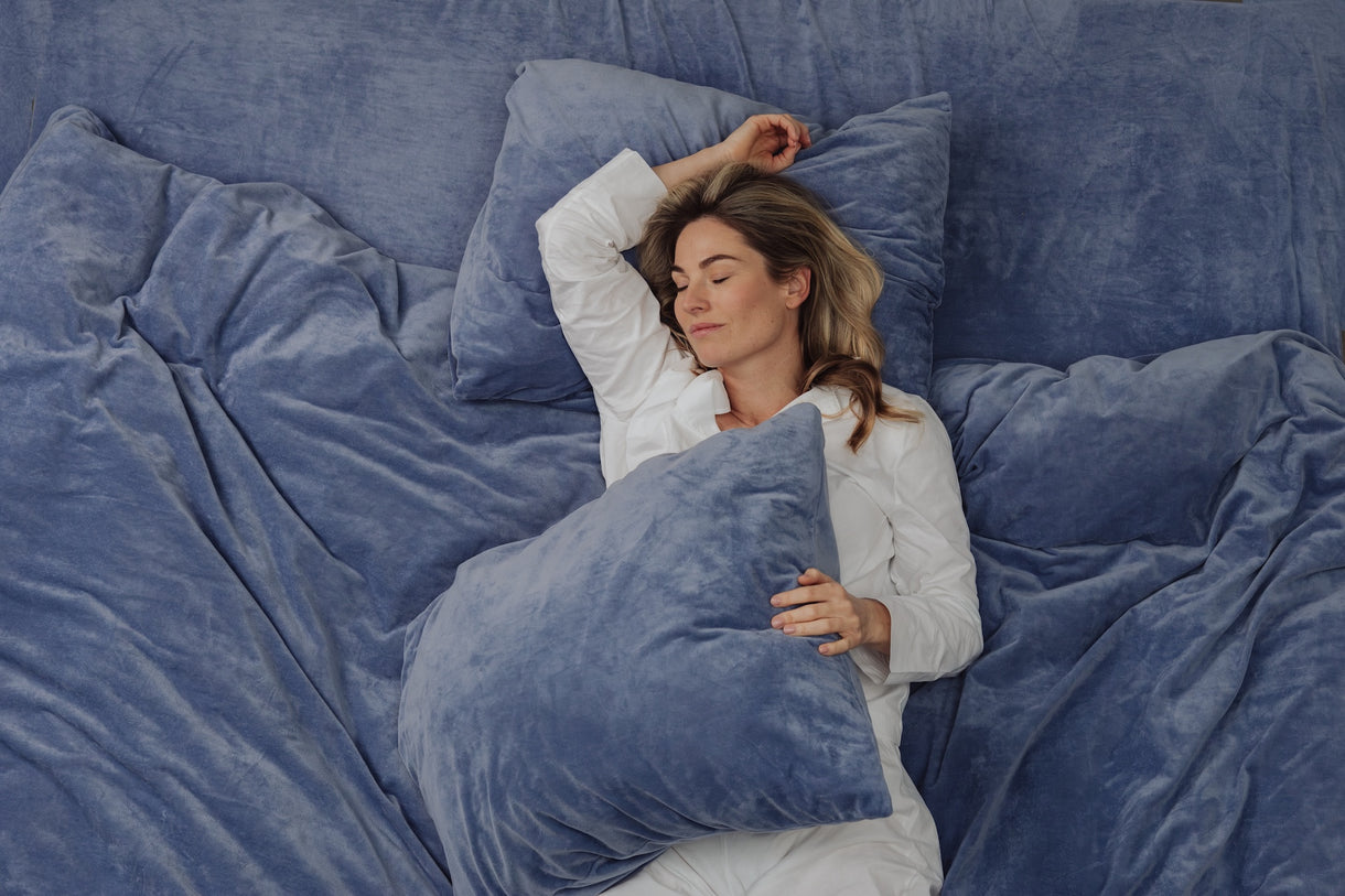 Sjumo Hoeslaken - Silky Smooth - 90 x 200 / 210cm - Faded Blue