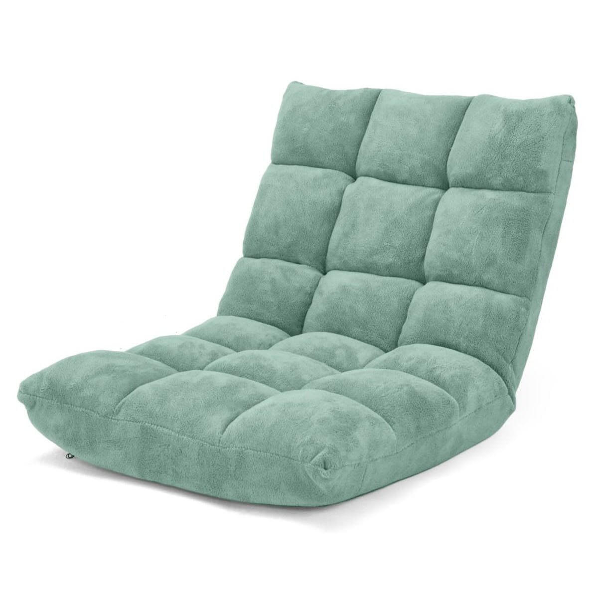 Coast Opvouwbare Loungevloerstoel – Verstelbare Rugleuning 14 Posities – 105 x 56 x 15 cm – Groen