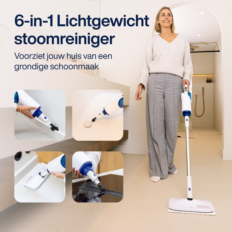Samako Royal Elite Stoomreiniger - Handstomer - Vlekkenreiniger - Diepte reiniging voor vloer, bank, badkamer en tapijt - Tapijtreiniger
