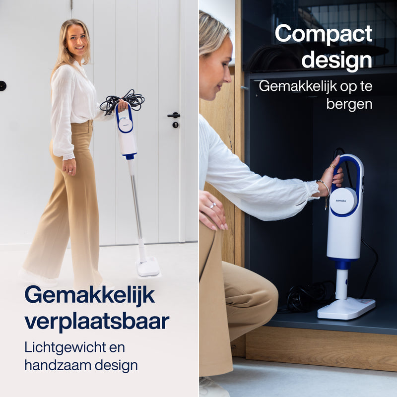 Samako Royal Elite Stoomreiniger - Handstomer - Vlekkenreiniger - Diepte reiniging voor vloer, bank, badkamer en tapijt - Tapijtreiniger