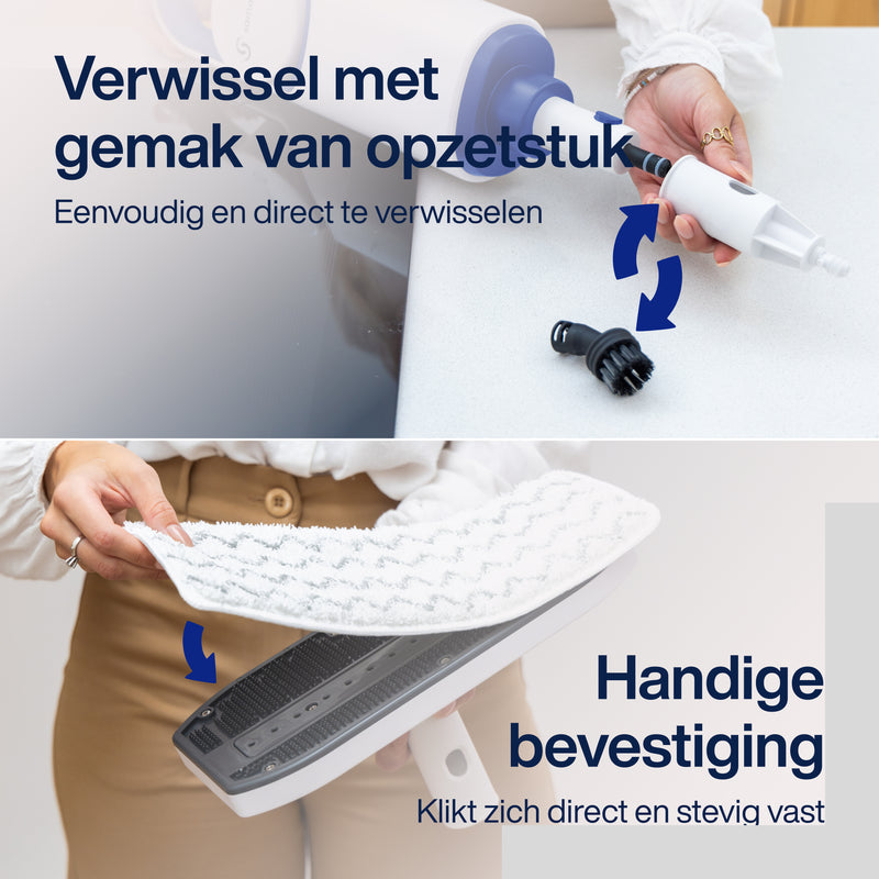 Samako Royal Elite Stoomreiniger - Handstomer - Vlekkenreiniger - Diepte reiniging voor vloer, bank, badkamer en tapijt - Tapijtreiniger