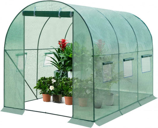 WOLTU Foliekas Groen - 300 x 200 x 200 cm - 6 m² - Met 6 Ramen