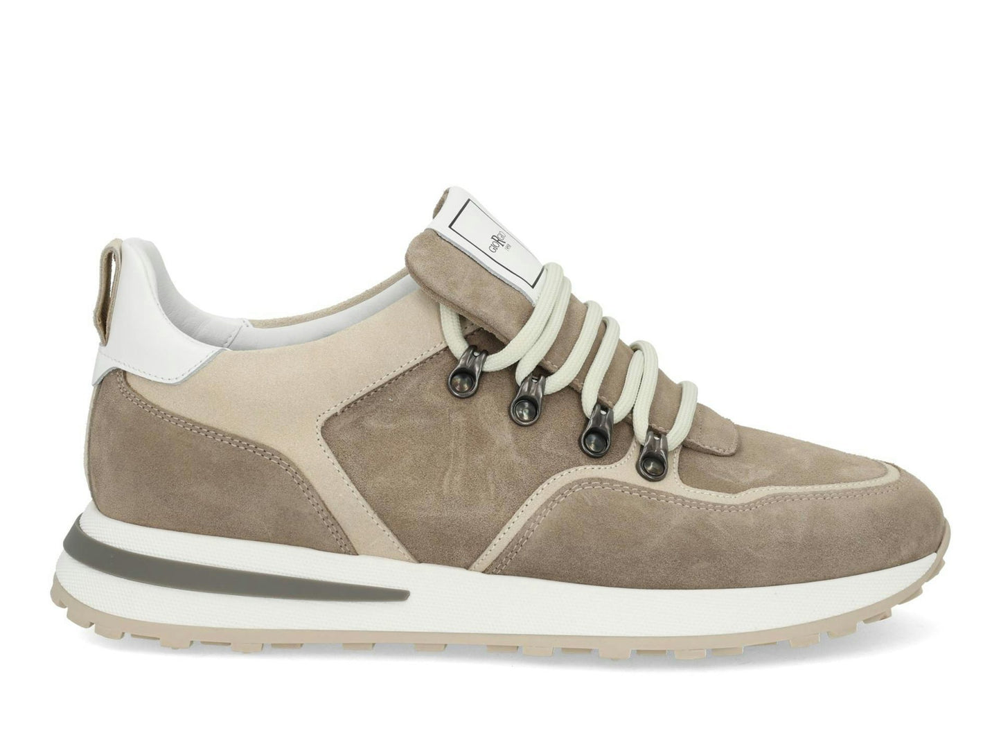 Giorgio Herensneakers Beige Suède – Model 578112 Earth – Hakhoogte 2.5 cm – Breedtemaat H - Maat 42