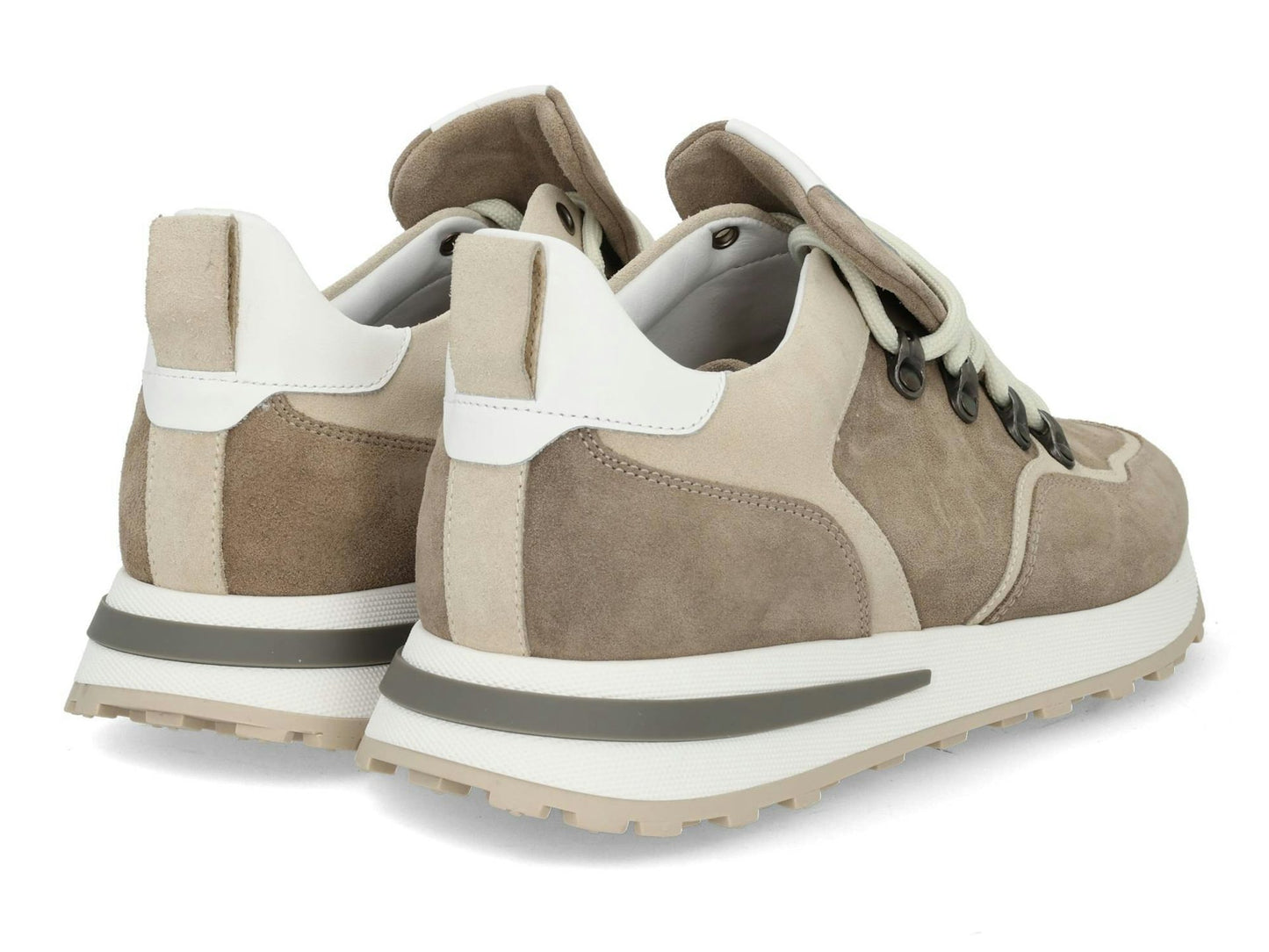Giorgio Herensneakers Beige Suède – Model 578112 Earth – Hakhoogte 2.5 cm – Breedtemaat H - Maat 42