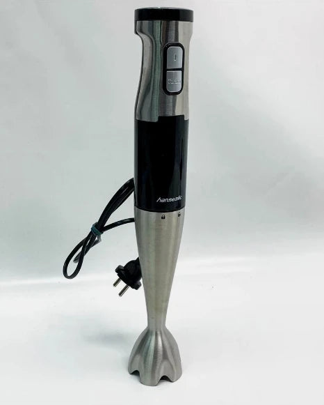 Hanseatic Staafmixer 3-in-1 1000W – Zwart/Zilver – Met Garde, Hakmolen en Hoge Maatbeker