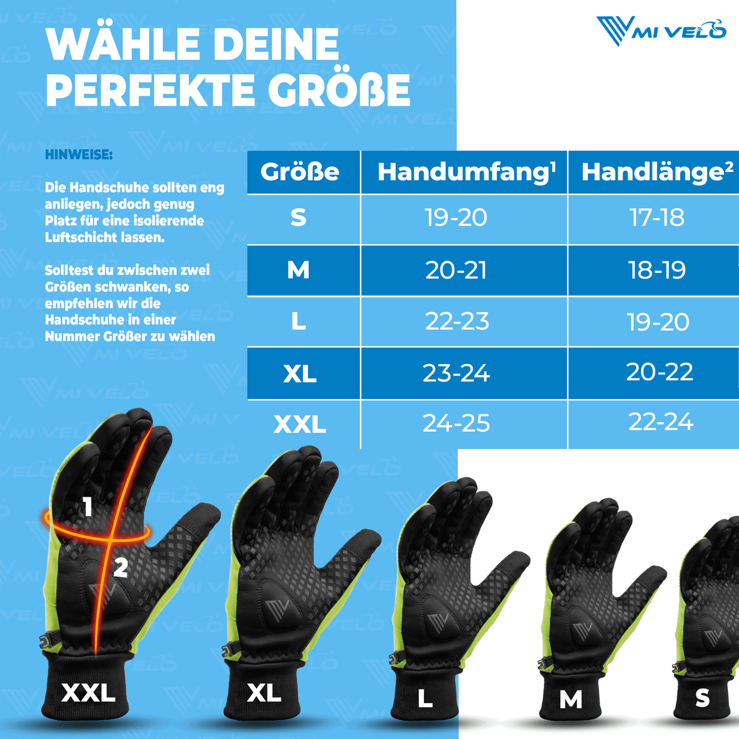 Fietshandschoenen – Overgangshandschoenen – Water- & Winddicht – Touchscreen – Extra Grip – Unisex – Geel – Maat XXL