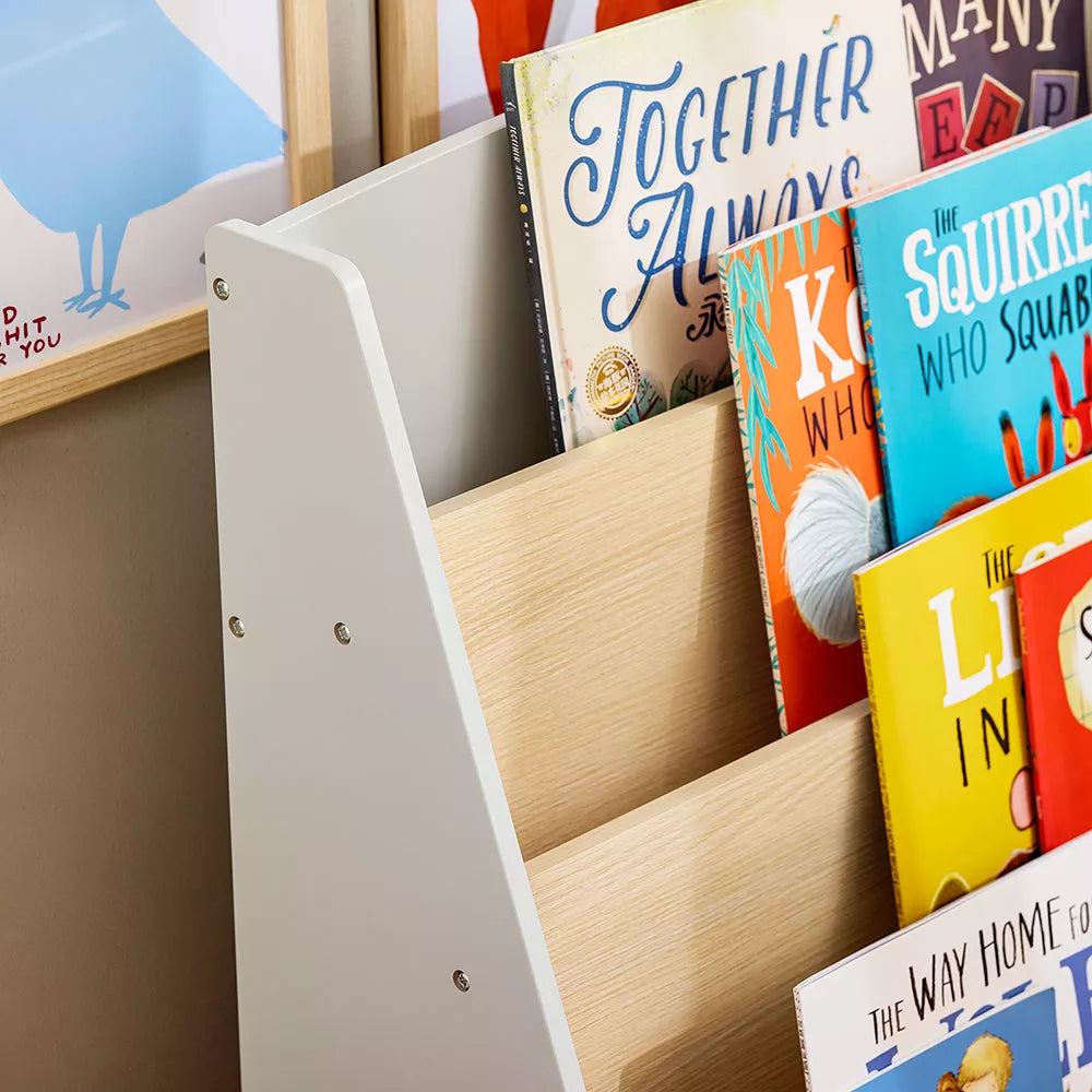SoBuy Boekenkast - KMB106-HG - MDF - Max. 8kg - 60x30x70cm - Wit