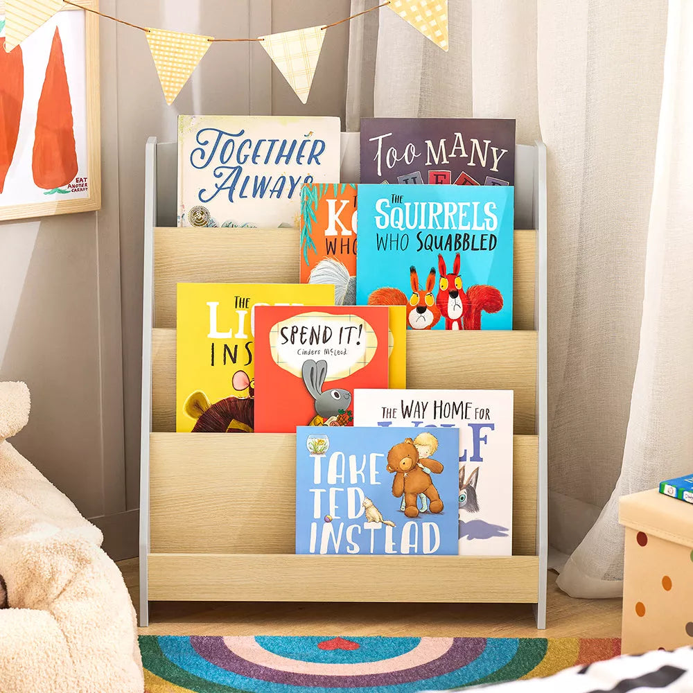 SoBuy Boekenkast - KMB106-HG - MDF - Max. 8kg - 60x30x70cm - Wit