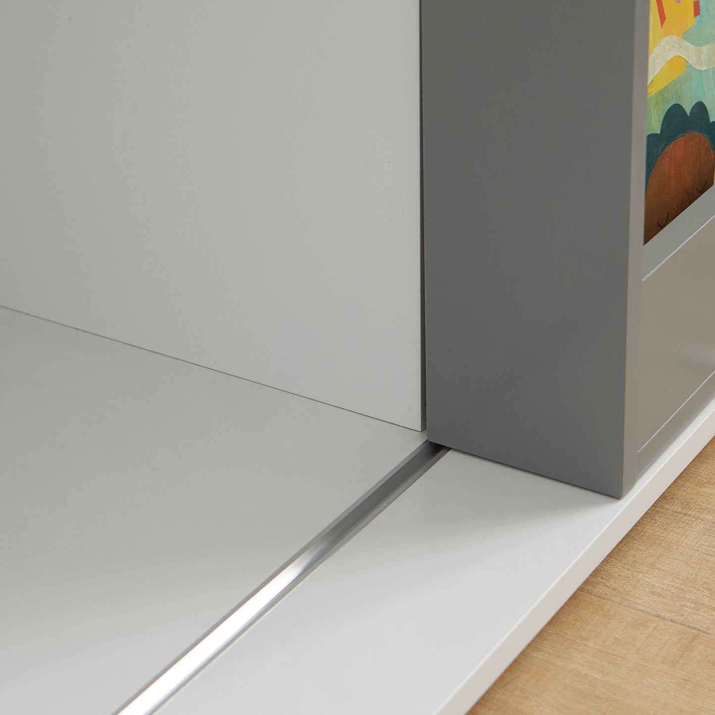 SoBuy Boekenkast voor Kinderen - Max. 95 kg - 119 x 39 x 116 cm - Wit / Grijs