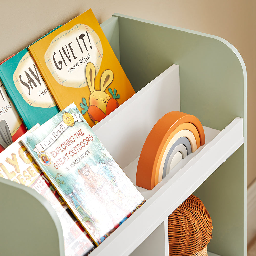 SoBuy Boekenkast - KMB90-GR - voor Kinderen - 60 cm x 36 cm x 89 cm - Groen
