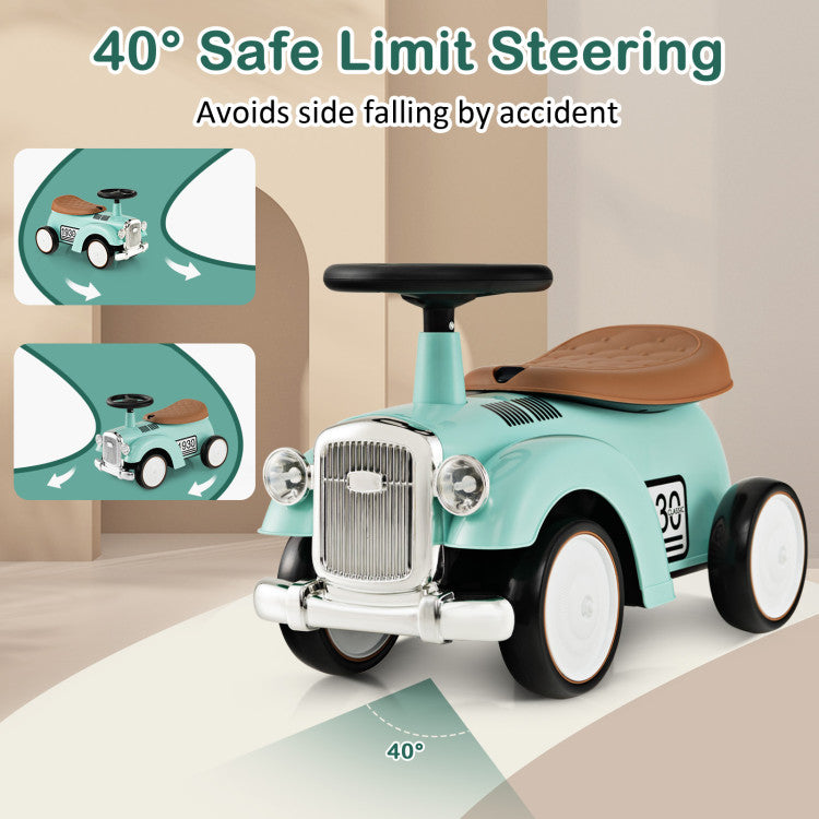 Coast Speelauto - Veilige Stuurinrichting - PP - Max. 25Kg - 58 x 27 x 34 cm - Groen