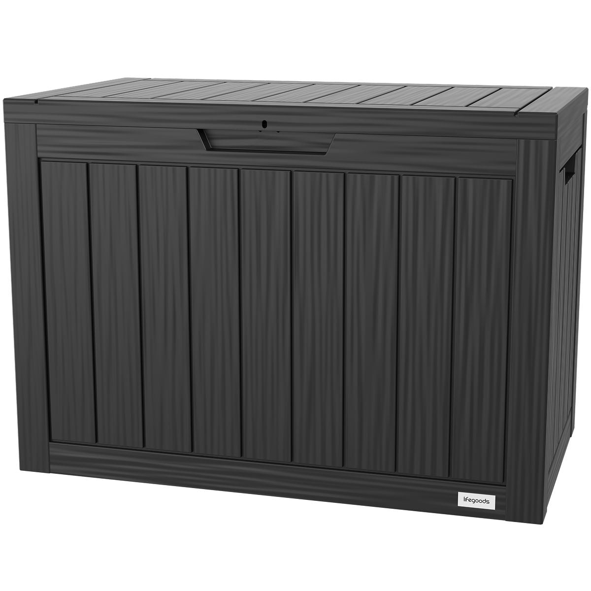 LifeGoods Kussenbox - XS - Kunsstof - 170L - Zwart