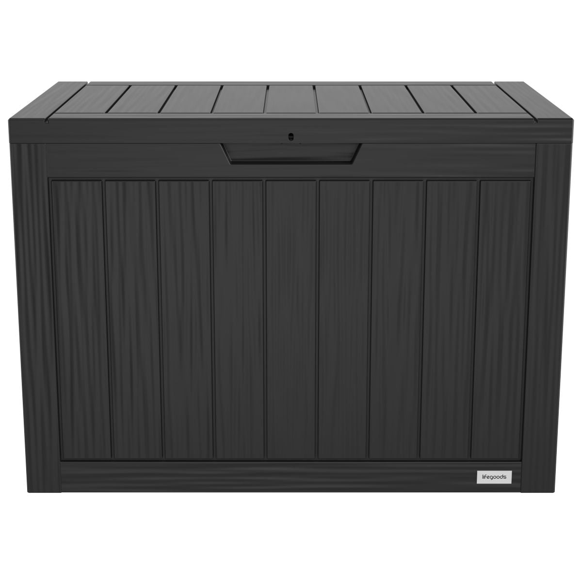 LifeGoods Kussenbox - XS - Kunsstof - 170L - Zwart