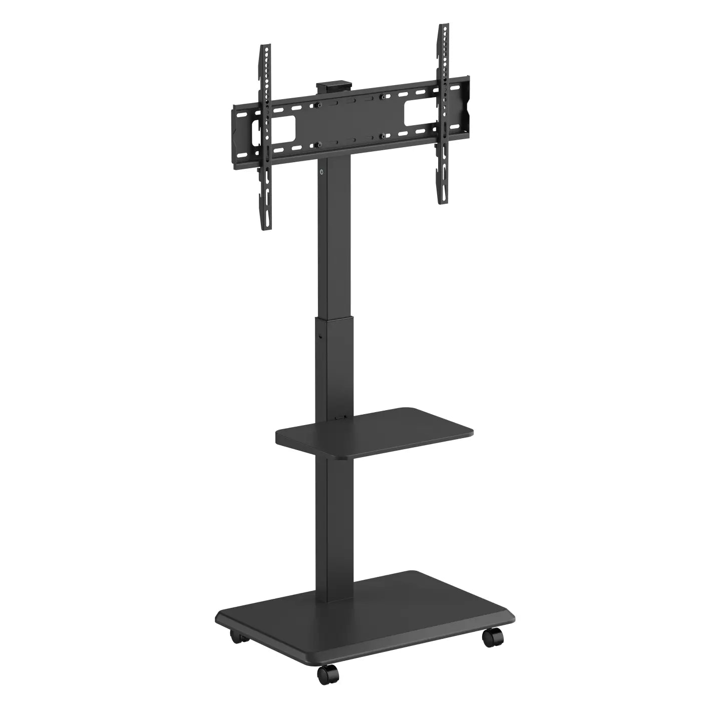 VDD TV Standaard - Verrijdbaar - Draaibaar - 37 tot 75 Inch - 40 x 66 x 152 cm - Zwart