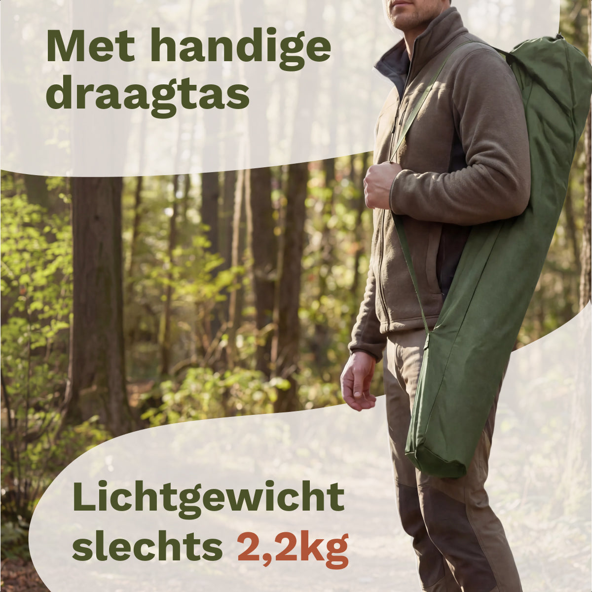 Trvlmore Campingstoel Basic - Zwart - 2,2 kg - Draagvermogen 120 kg