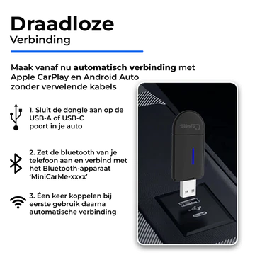 Carme Mini 2-in-1 Car Dongle Voor iPhone & Android