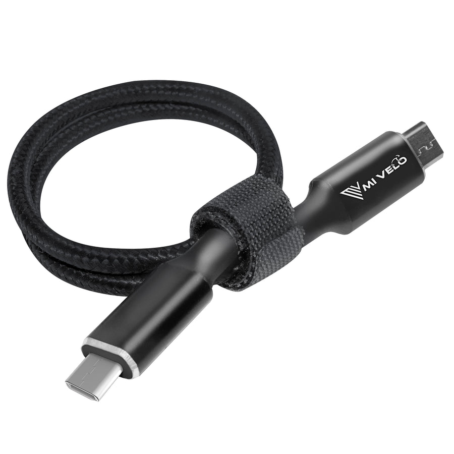MiVelo Oplaadkabel – Voor Bosch Intuvia, Kiox & Nyon (oud) – USB-C – 35 cm – Zwart