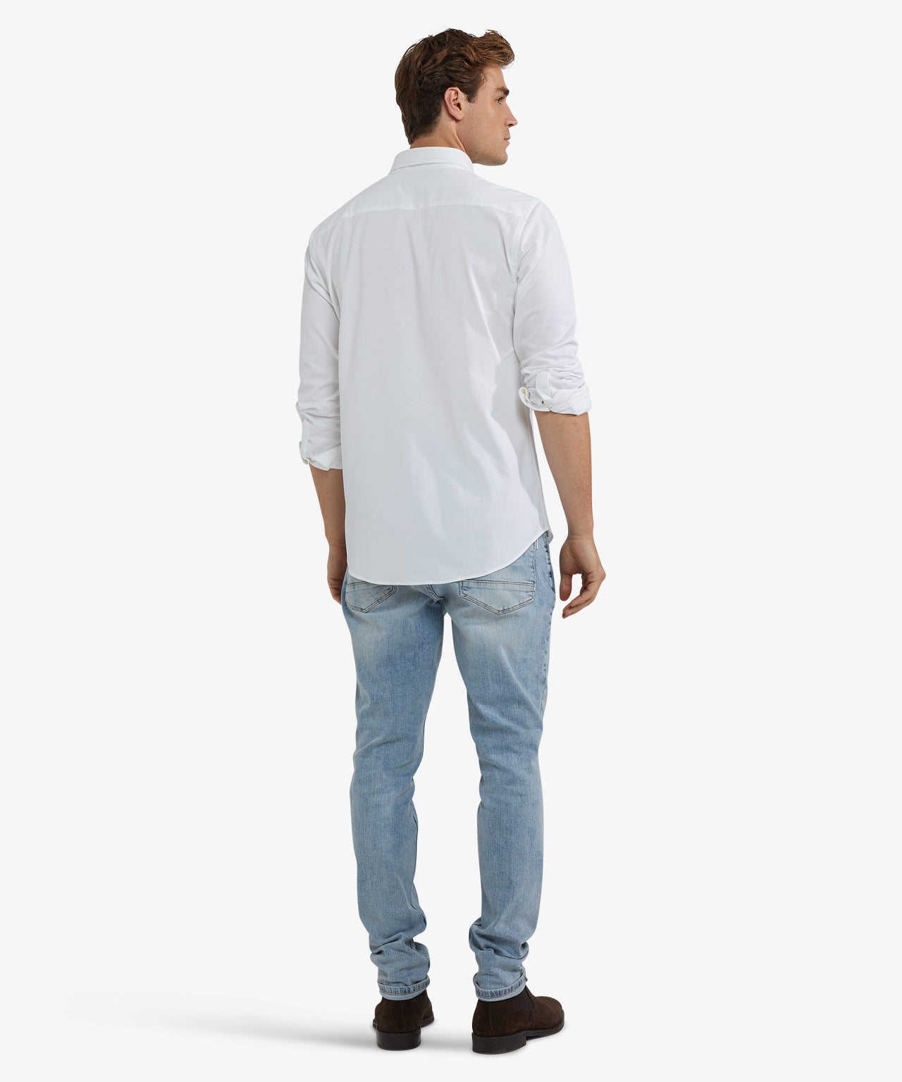 McGregor – Stretch Piqué Shirt – Regular Fit & Comfortabel – Wit – Maat S