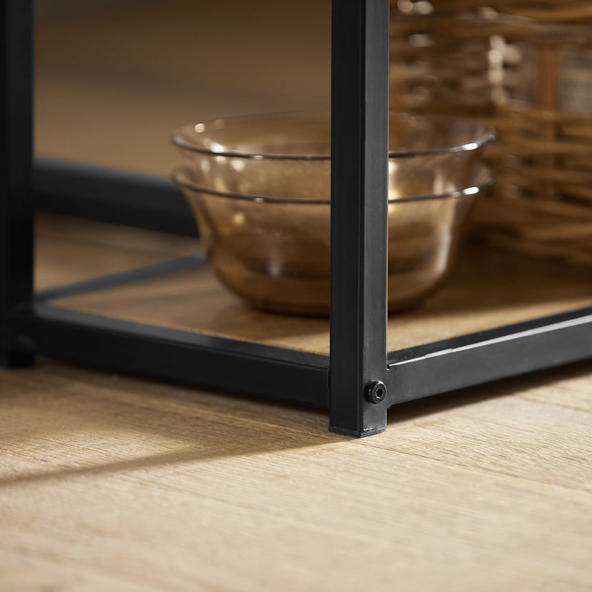 SoBuy OGT43-F Keukentafelset - Bruin Hoge Bartafel met Krukken