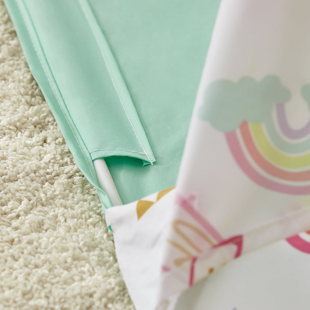 SoBuy OSS06 - Tipi Speeltent voor Kinderen - Met Draagtas - 133 x 133 x 153 cm - Wit/Roze