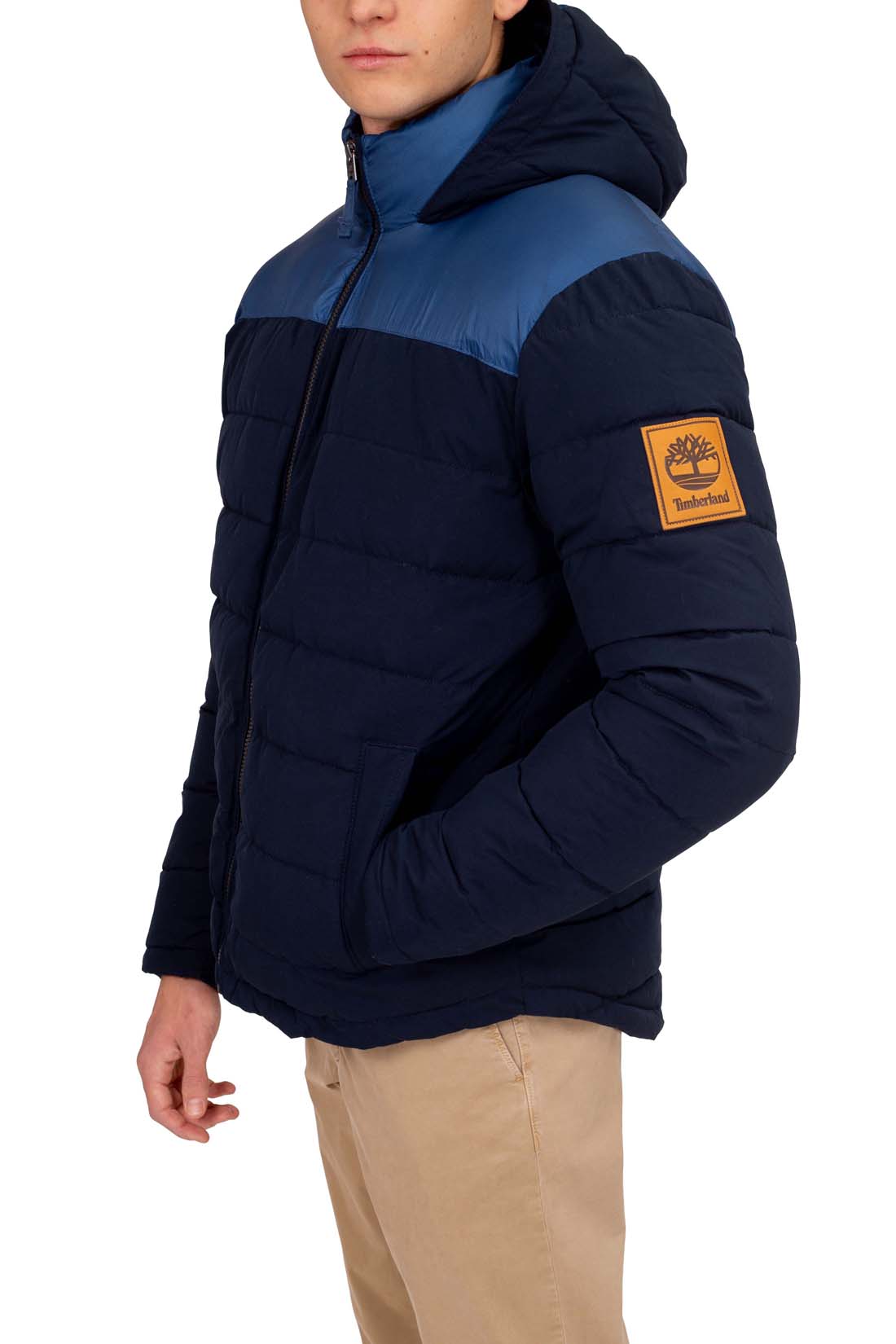 Timberland South Twin Jas - Navy Blauw - Met Logo Patch - Maat 3XL