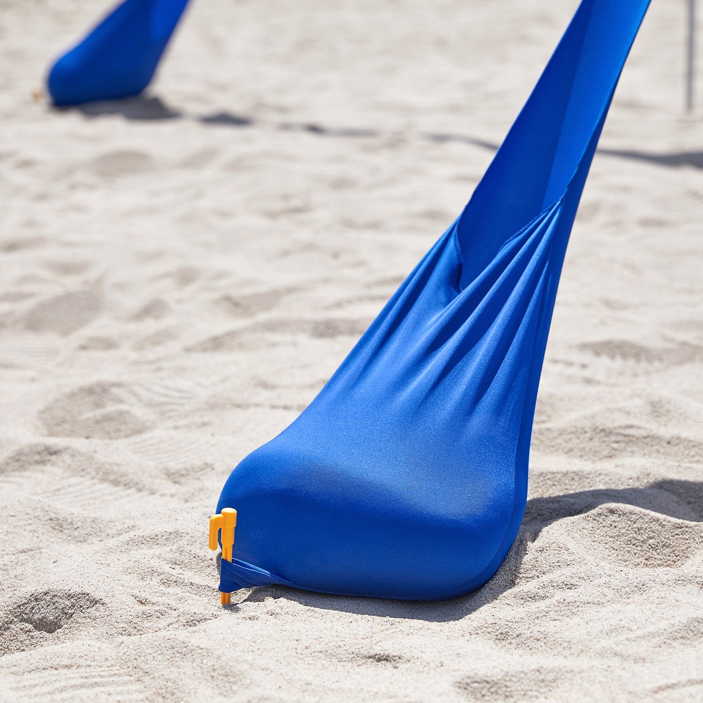 SoBuy OZT01-DB Strandhuisje 300x300x200 cm, koningsblauw, lycra/polyester, draagbare strandtent met palen en draagtas