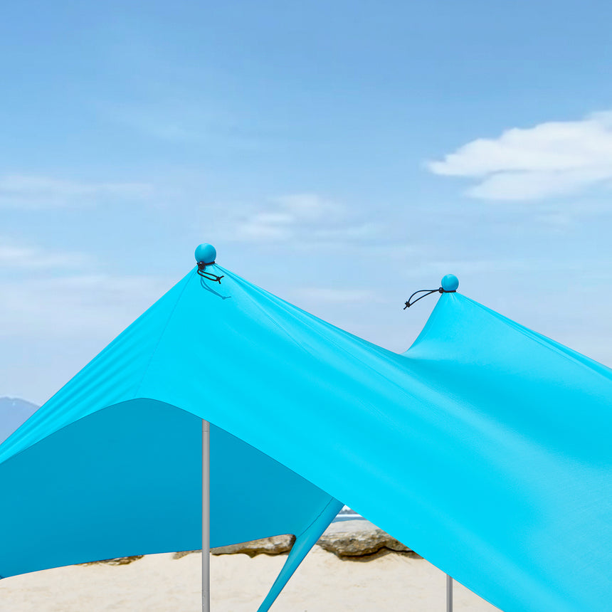 SoBuy OZT01-HB Draagbare Strandtent – Lycra Polyester – Anti-UV UPF 30 – Strandparasol & Strandluifel met Draagtas