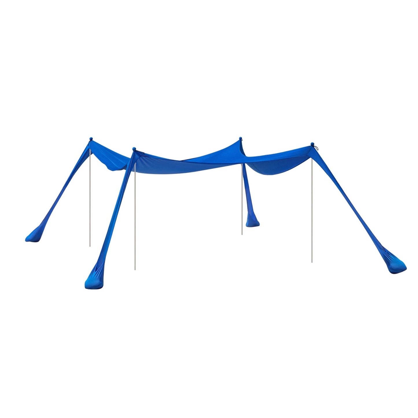 SoBuy OZT02-DB Strandtent 400x400x200 cm – Koningsblauw – Lycra Polyester – UPF 30 – Draagbare Strandluifel met Draagtas