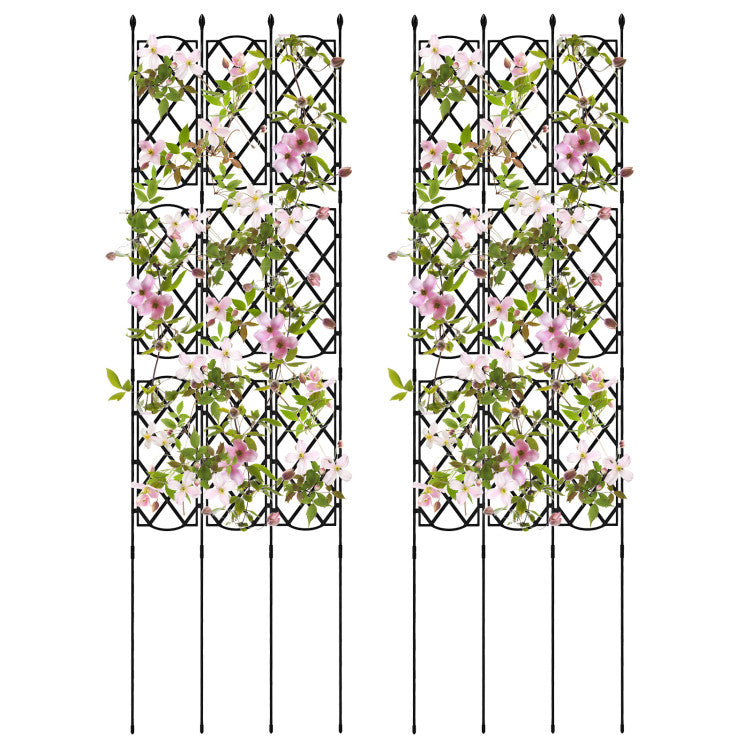 3-Pack Zwarte Plantsteunen voor Verhoogde Moestuin – 19 x 64 inch (48 x 164 cm)