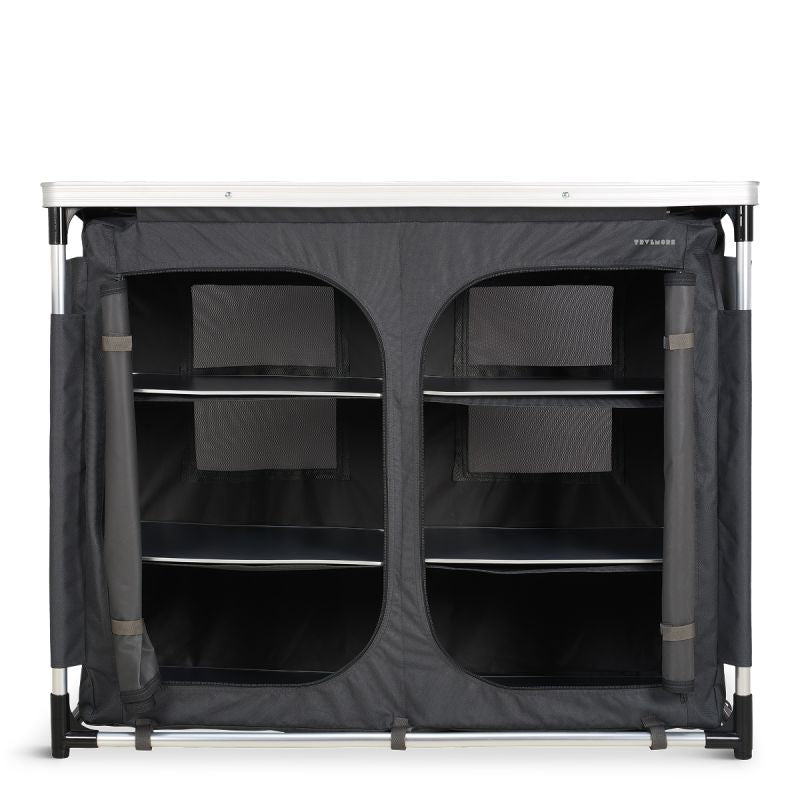 Trvlmore campingkast - XXL opbergruimte - inklapbaar - aluminium frame - outdoor kast
