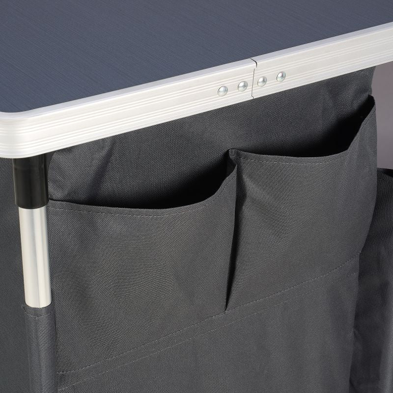 Trvlmore campingkast - XXL opbergruimte - inklapbaar - aluminium frame - outdoor kast