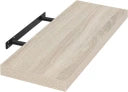 EUGAD Wandplank Zwevend – Voorzien Van Verborgen Metalen Ophangbeugel En Vochtbestendig Fineer En Blinde Wandmontage – Voor Woonkamer En Keuken – Sonoma Eikenhout Mdf – 50 x 22,9 x 3,8 cm