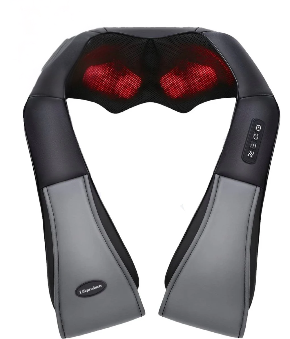 Shiatsu Massagekussen Draadloos - Elektrisch Nekmassage Apparaat - Massage Apparaten - Nek en Schouder Massage Apparaat - Massageapparaten met Infrarood Verwarming