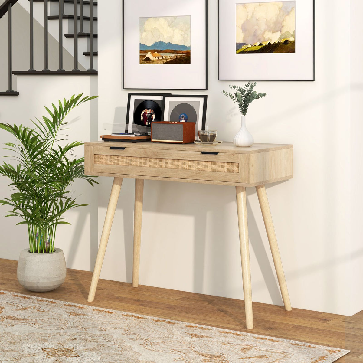Coast Consoletafel met Lade - Max. 60 kg - 88 x 40 x 77 cm - Natuurlook
