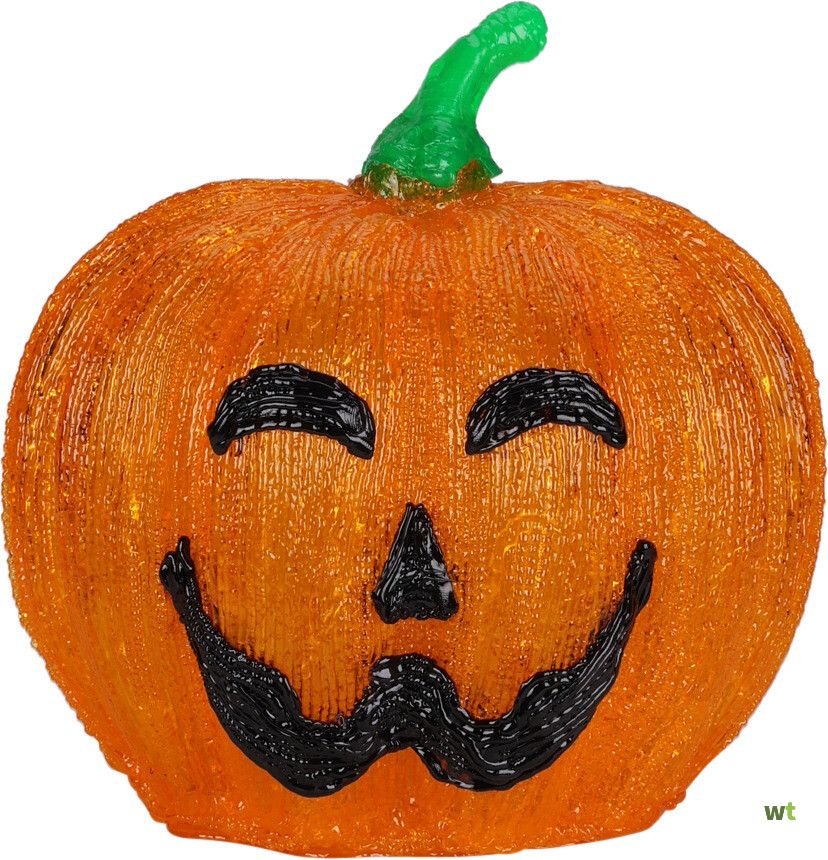 Pompoenlamp Halloween - 50 LED - Set van 2 - 25 cm - Oranje