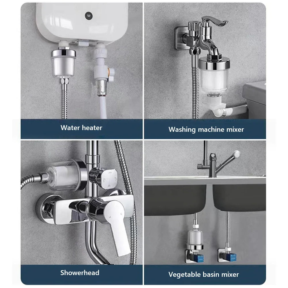 Kraanfilter - 4Filters - Waterbesparend - Universeel - 99%Kranen - Wit