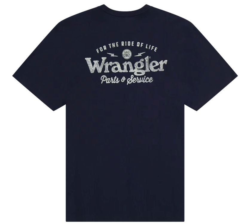 Wrangler Graphic T-Shirt - Navy Blue - Maat S