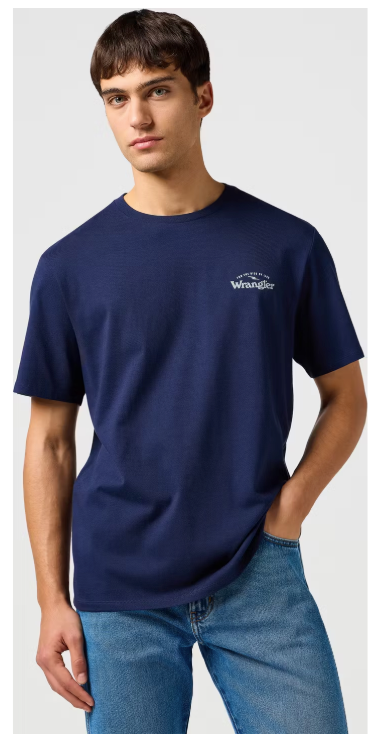 Wrangler Graphic T-Shirt - Navy Blue - Maat S