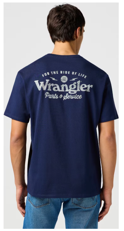 Wrangler Graphic T-Shirt - Navy Blue - Maat S