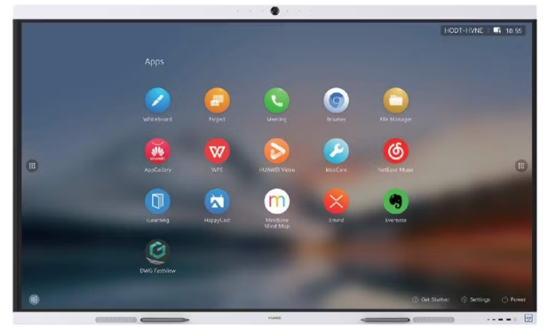 Huawei – Interactief Whiteboard – 65 inch & 4K UHD – Voorzien Van Geïntegreerde Camera En 6 Microfoons – Voor Videoconferentie En Samenwerking – Grijs Aluminium En Glas