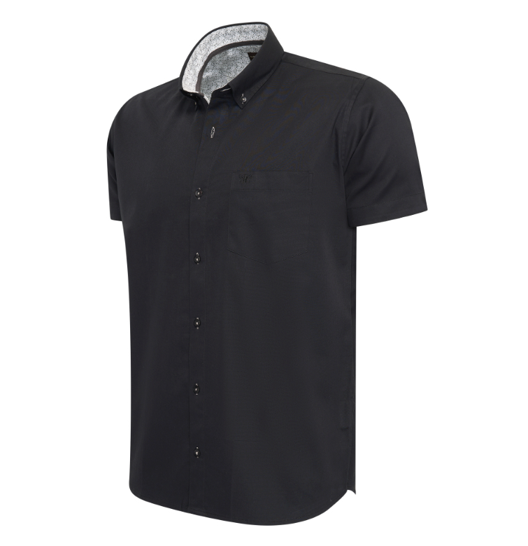 Cappuccino Italia Overhemd Zwart Maat 3XL