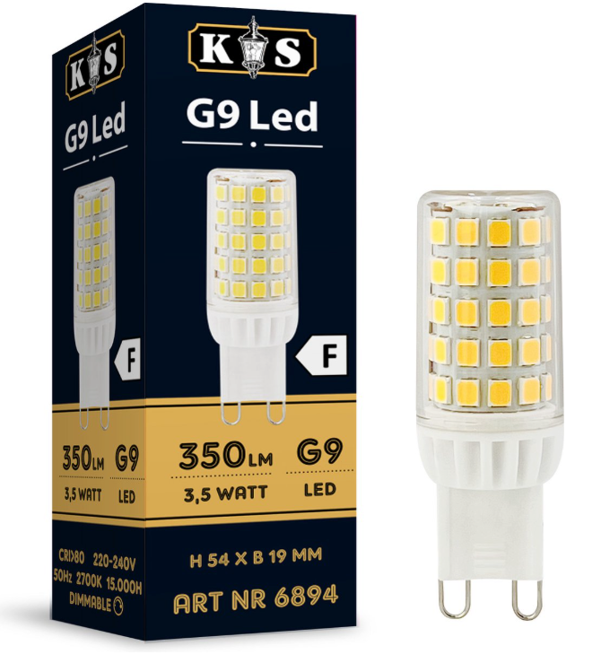 Saaf – G9 LED Lamp – 3.5W – Transparant Kunststof – Dimbaar Warm Wit Licht – Set van 1 Stuk – Energiezuinig & Duurzaam – Voor Sfeerverlichting
