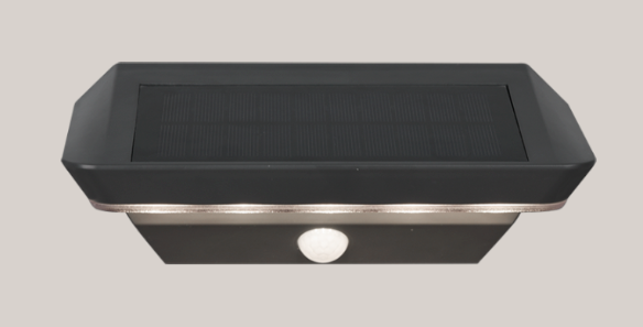 Trio Lighting – Buitenlamp Op Zonne-energie – 9x22 cm & Met Bewegingssensor – Milieuvriendelijk Met IP44 Spatwaterdichtheid – Voor Wandmontage In De Tuin – Antraciet Kunststof