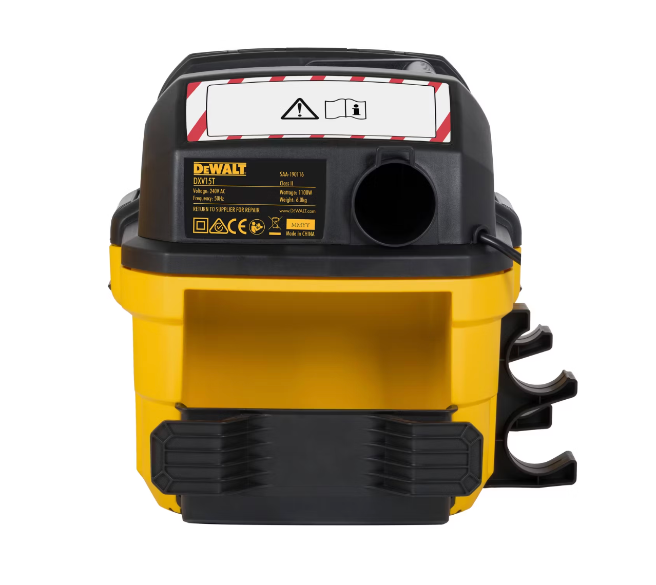 DeWalt Nat- en Droogzuiger DXV15TA - 15 Liter - 1100 W - Toolbox Design - Met Blaasfunctie