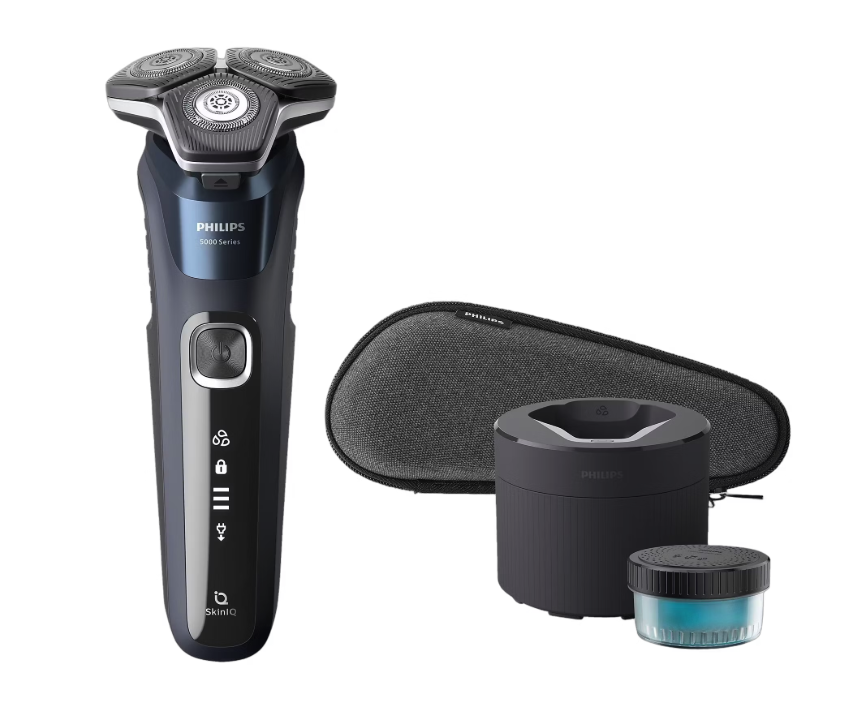 Philips SHAVER Series 5000 S5885/50 scheerapparaat Roterend scheerapparaat Trimmer Blauw