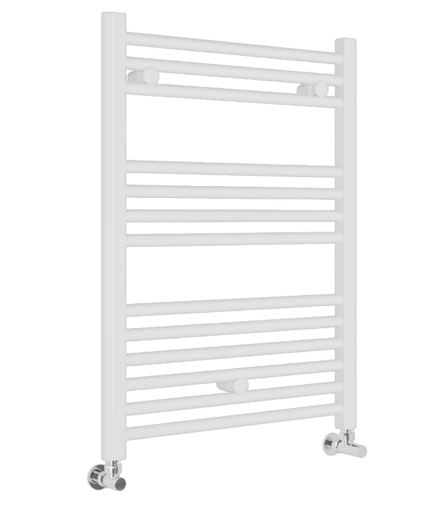 Sanivesk – Design Radiator Lima – 80 x 60 cm – Voorzien Van 386 W Vermogen En Inclusief Bevestigingsmateriaal En Wandmontage – Voor Badkamer En Grotere Ruimtes – Wit Staal