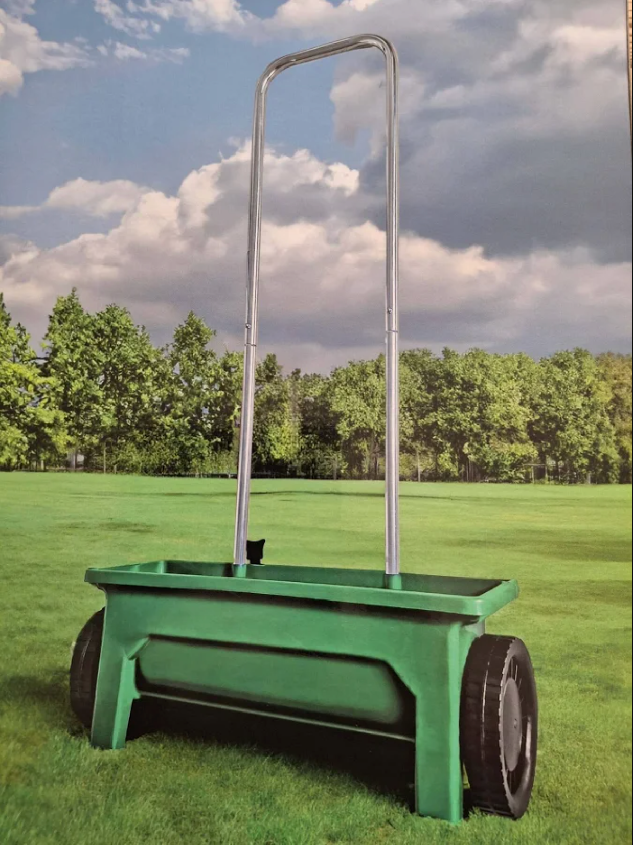 Strooiwagen voor Tuinmest & Wintergrit – Instelbare Strooihoeveelheid – Eenvoudige Bediening – 12 liter
