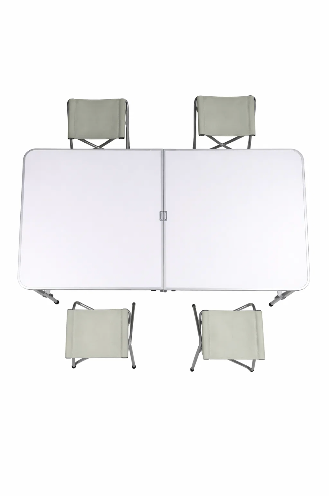 Westerholt Camping Set 5-in-1 - Klaptafel - 4 krukken - Verstelbare hoogte - Aluminium frame