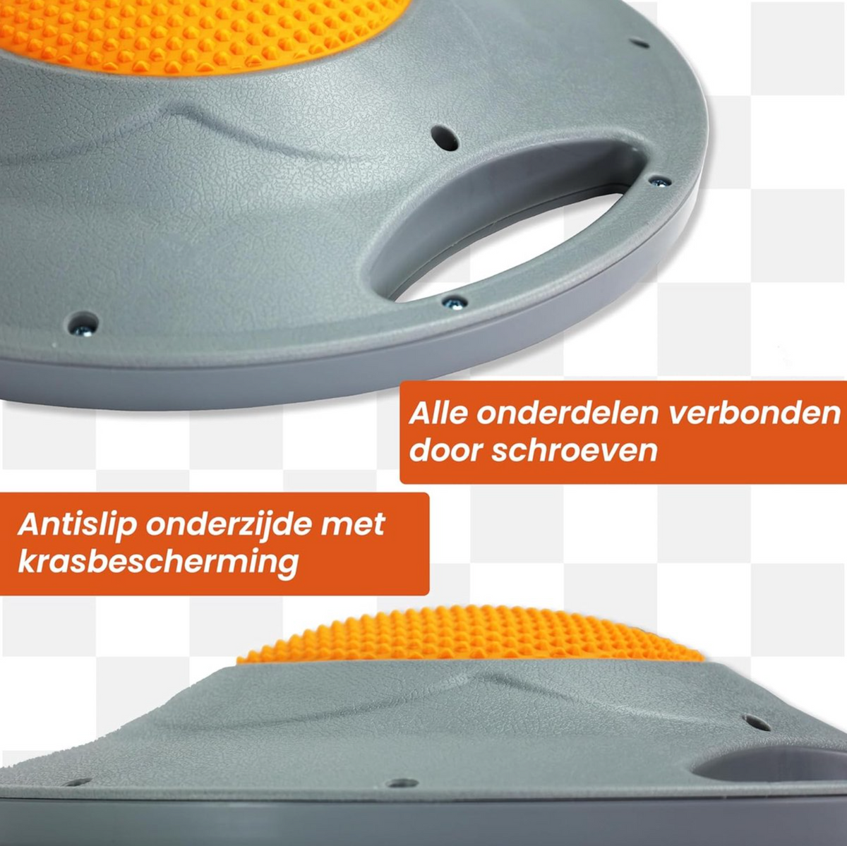 DH FitLife Balansbord Ø42 cm – Extra Groot – Met Handgrepen – Max. 200 kg