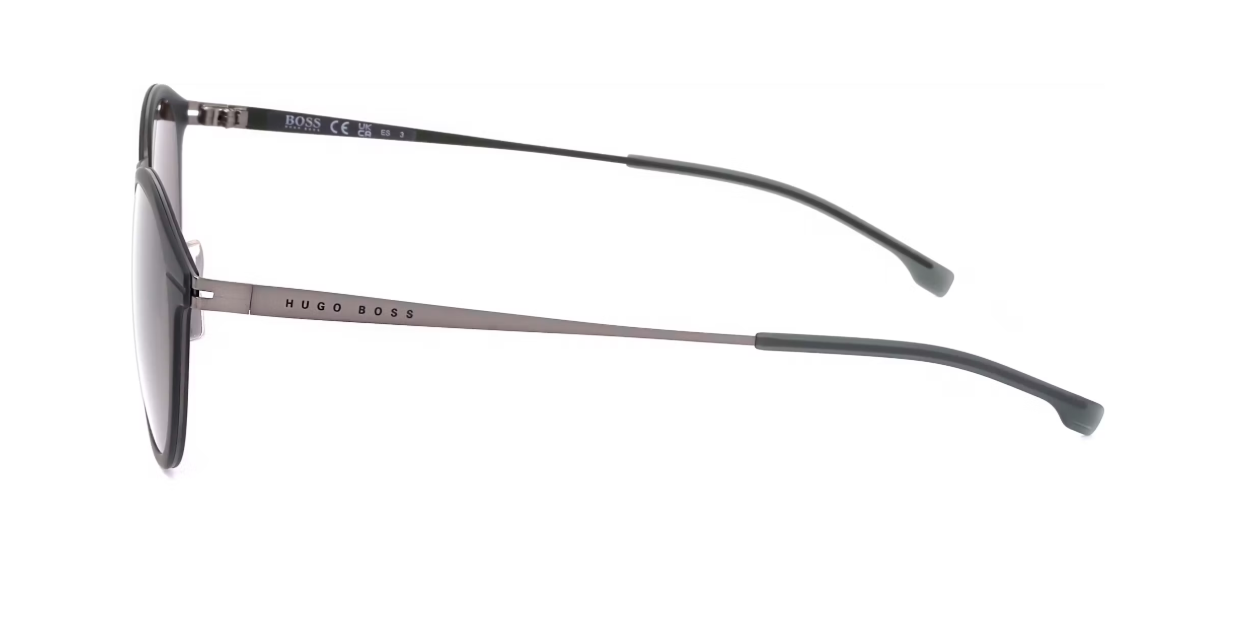 Hugo Boss Zonnebril 1245S Eem – Voorzien Van Filtercategorie Drie En UV-bescherming En Nylon Glazen – Voor Heren – Matte Khaky Olive Rvs – 49 mm